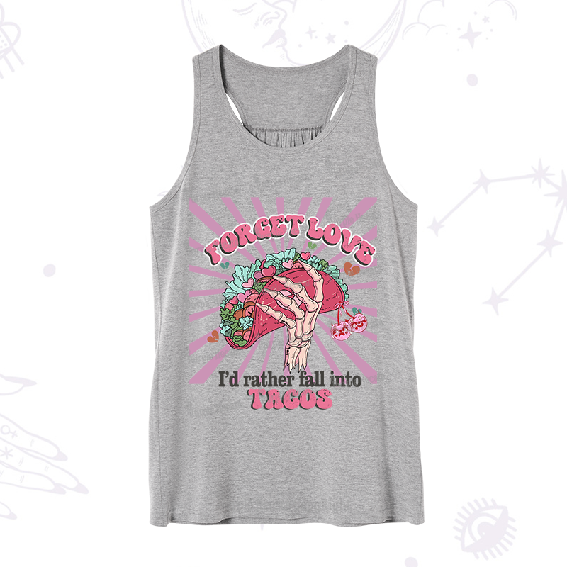 Purplehecate Love's Overrated Tacos Forever Valentine Tank