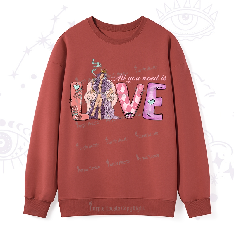 Purplehecate All You Need Is Self Valentine Sweatshirt