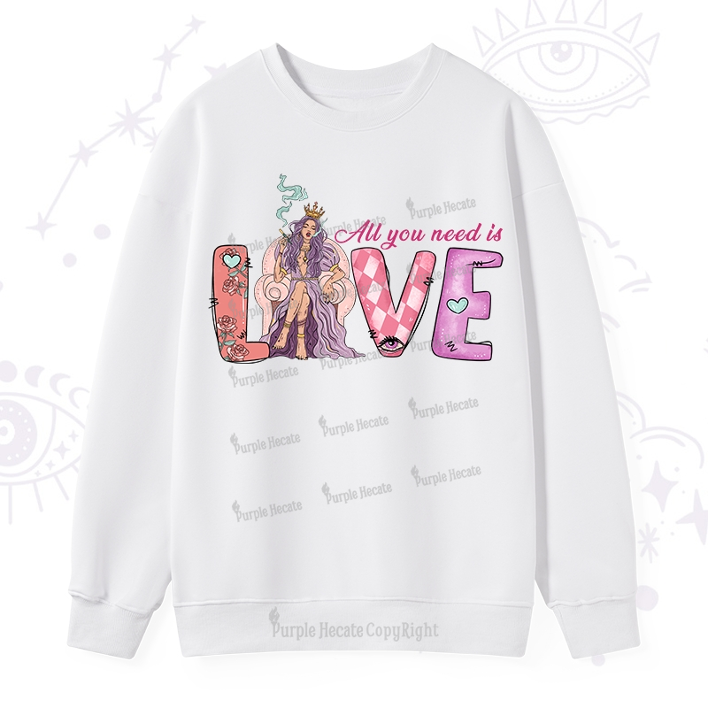 Purplehecate All You Need Is Self Valentine Sweatshirt