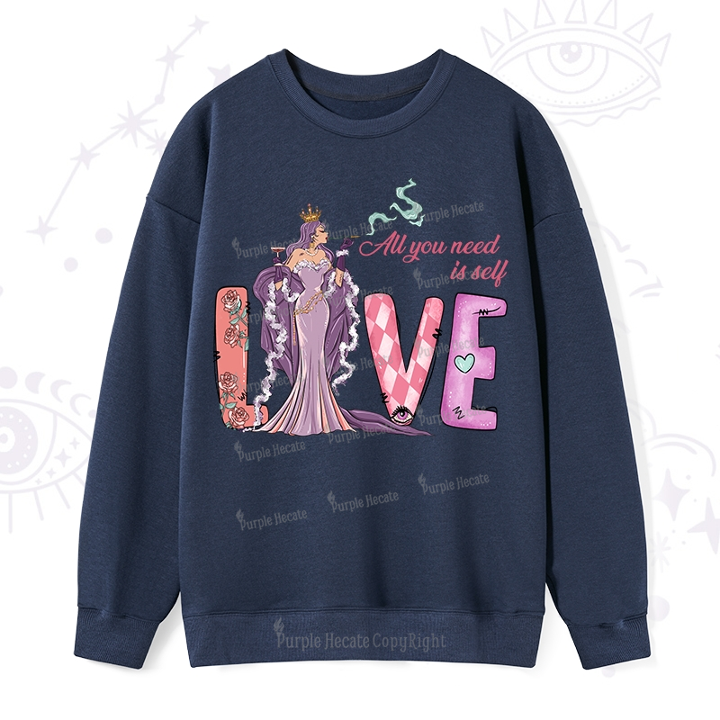 Purplehecate All You Need Is Self Valentine Sweatshirt