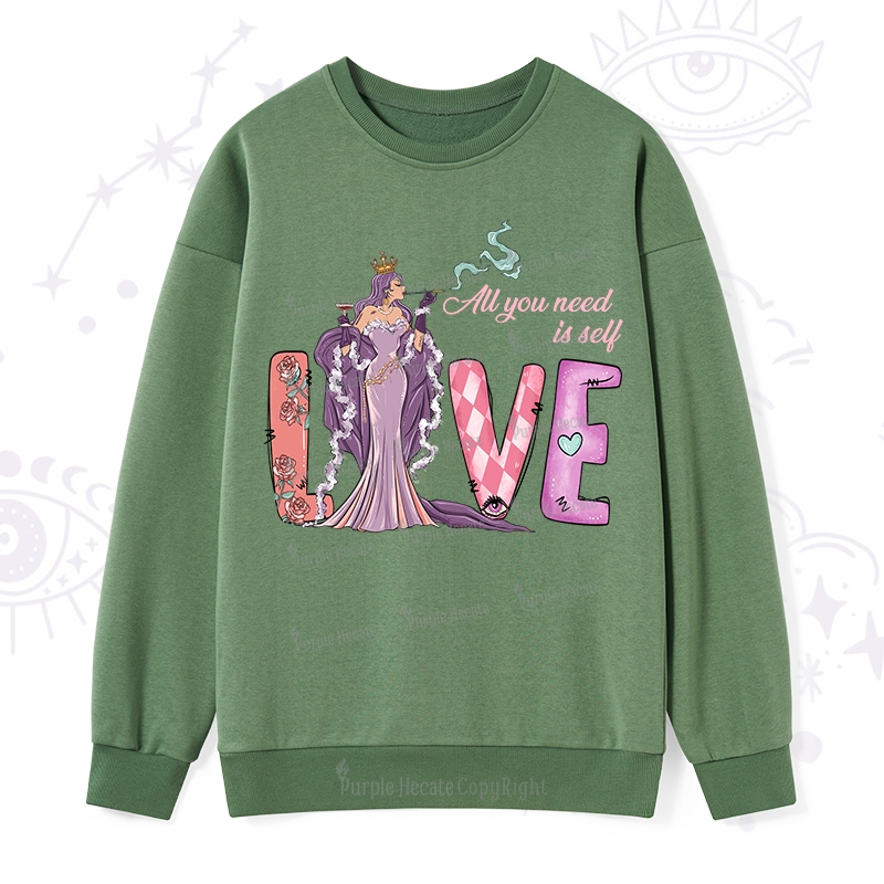 Purplehecate All You Need Is Self Valentine Sweatshirt