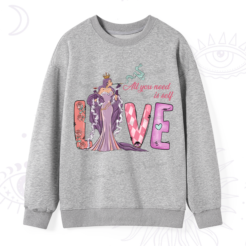 Purplehecate All You Need Is Self Valentine Sweatshirt