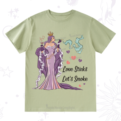 Purplehecate Love Stinks Let's Smoke Valentine T-Shirt