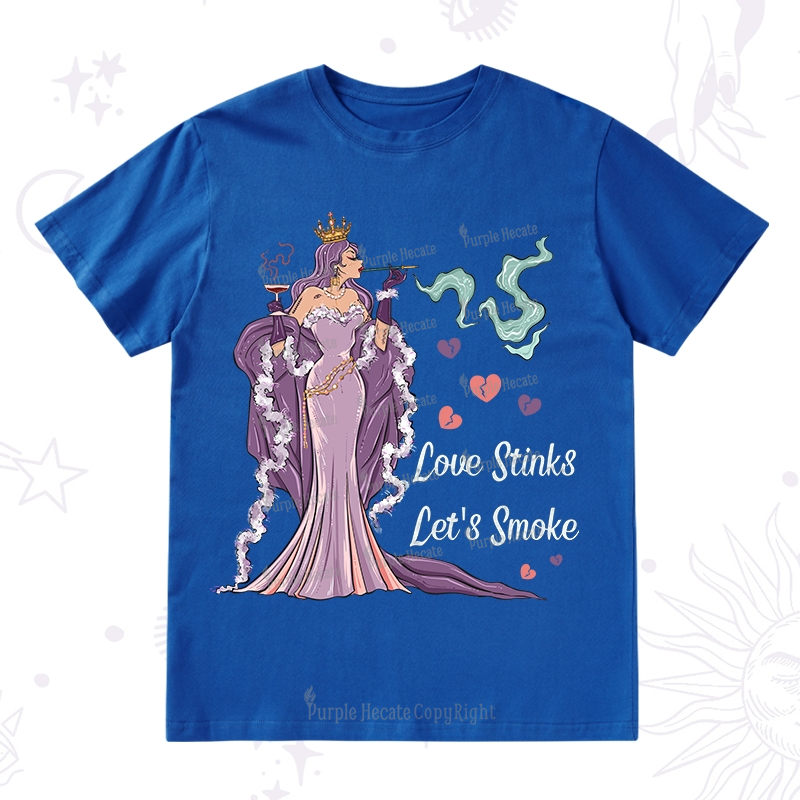 Purplehecate Love Stinks Let's Smoke Valentine T-Shirt