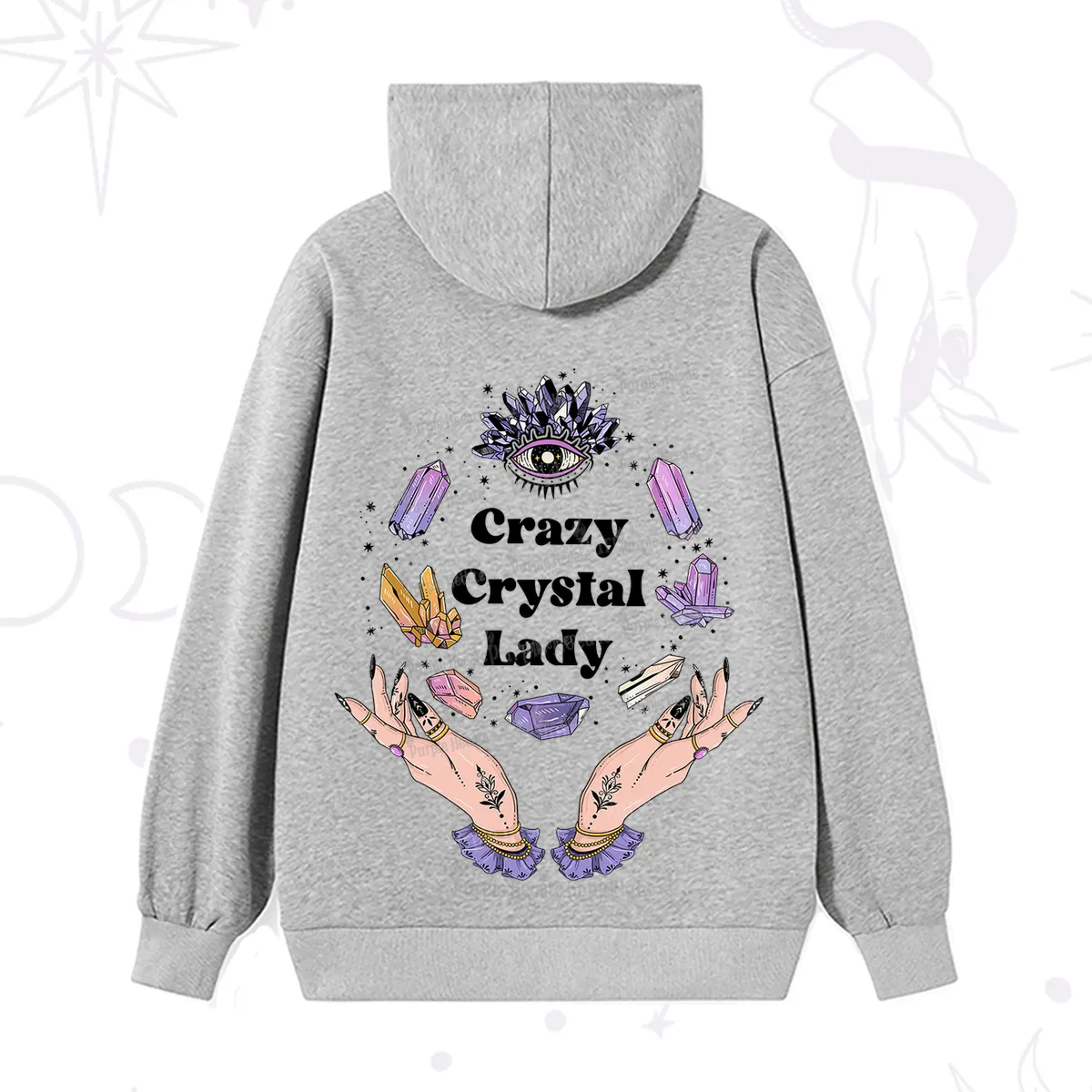 Purplehecate Crazy Crystal Lady Hoodie