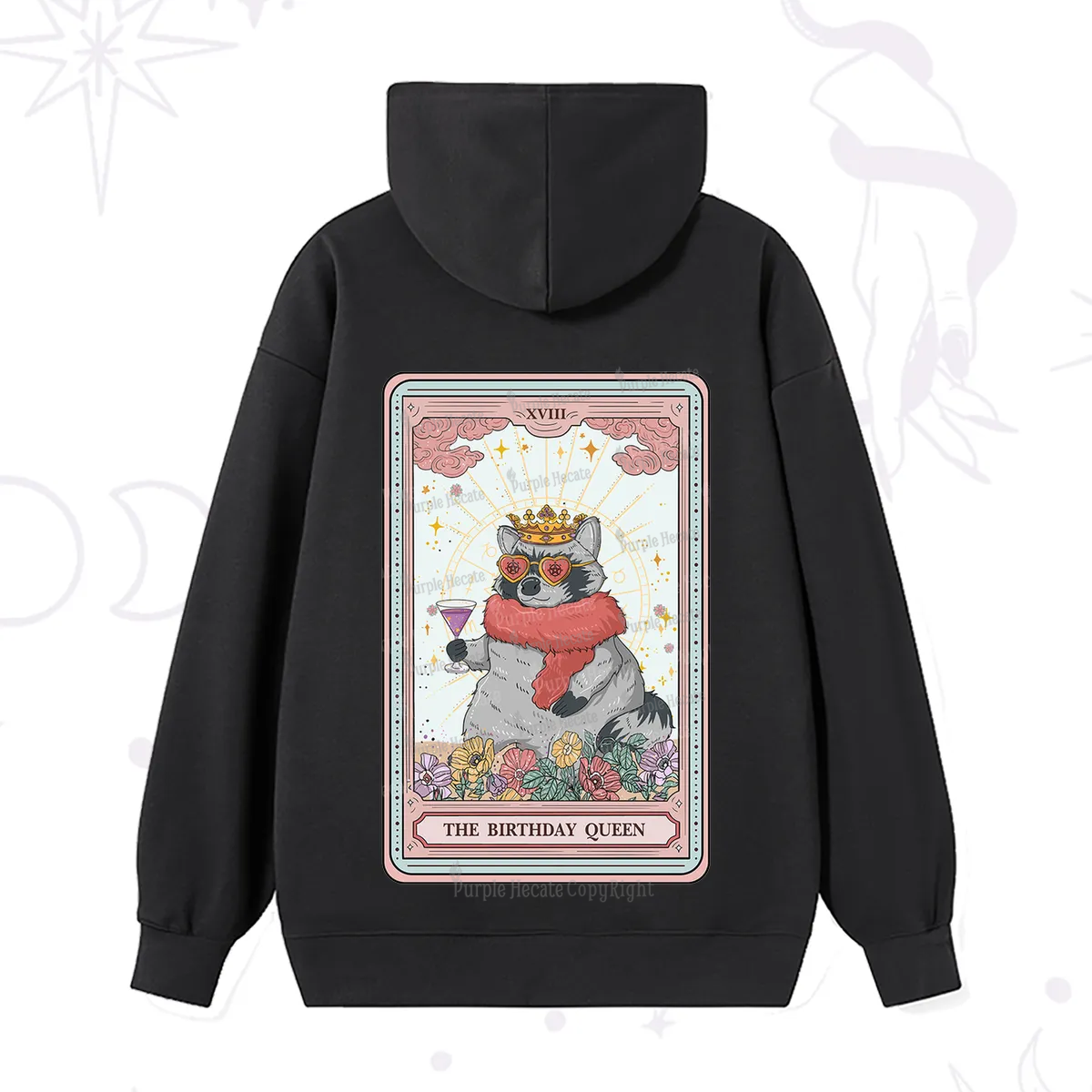 Purplehecate The Birthday Queen Tarot Hoodie