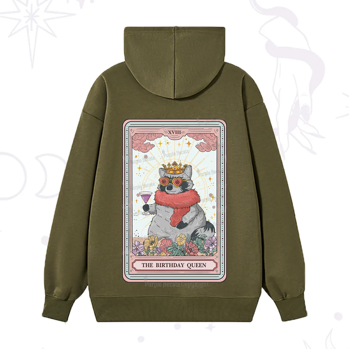 Purplehecate The Birthday Queen Tarot Hoodie