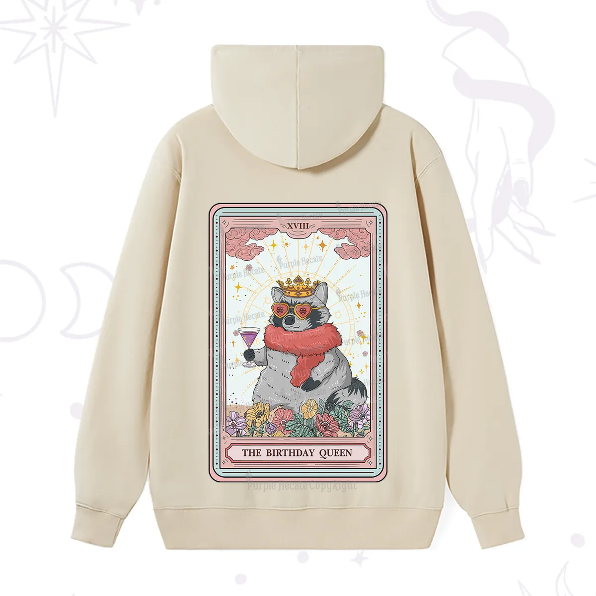 Purplehecate The Birthday Queen Tarot Hoodie