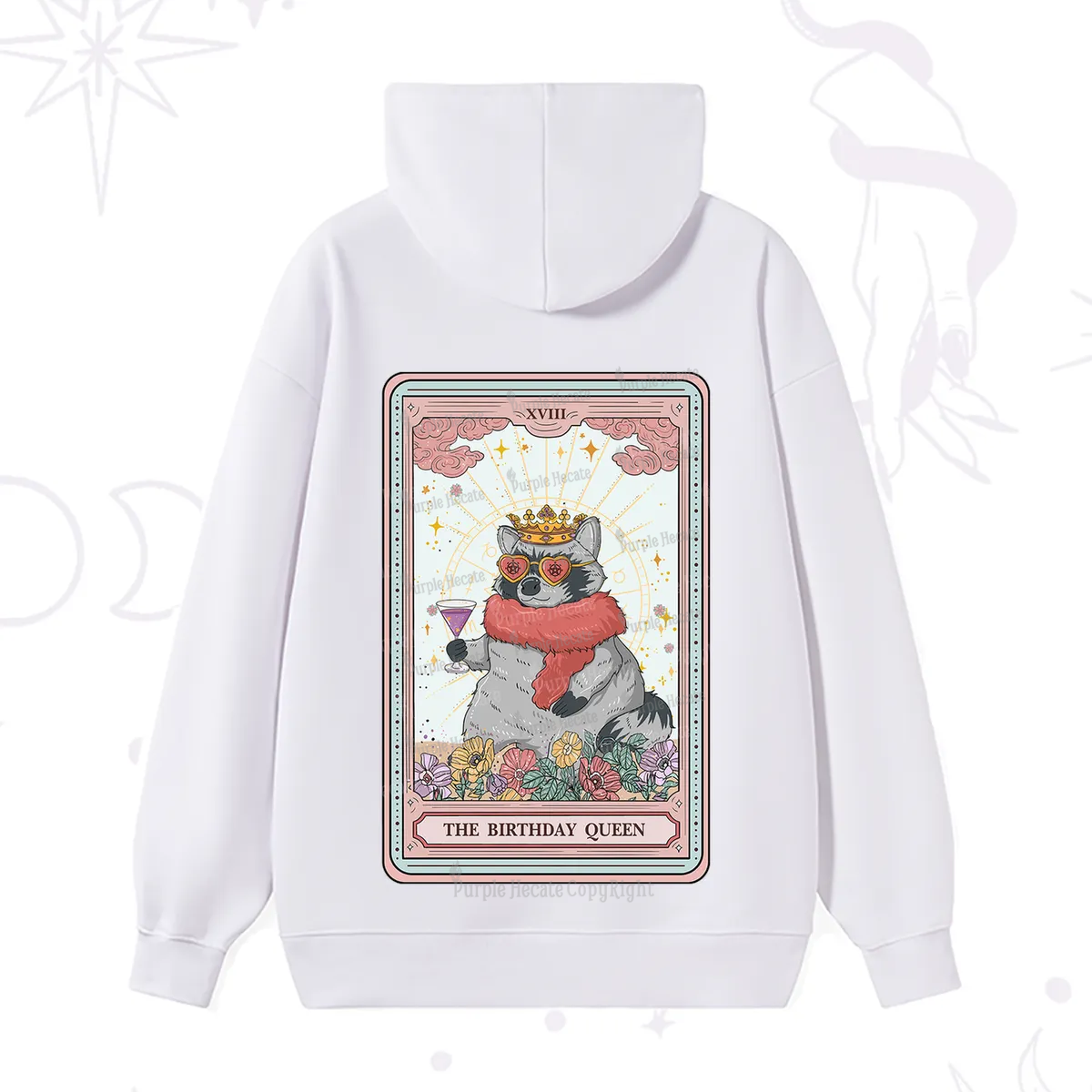Purplehecate The Birthday Queen Tarot Hoodie