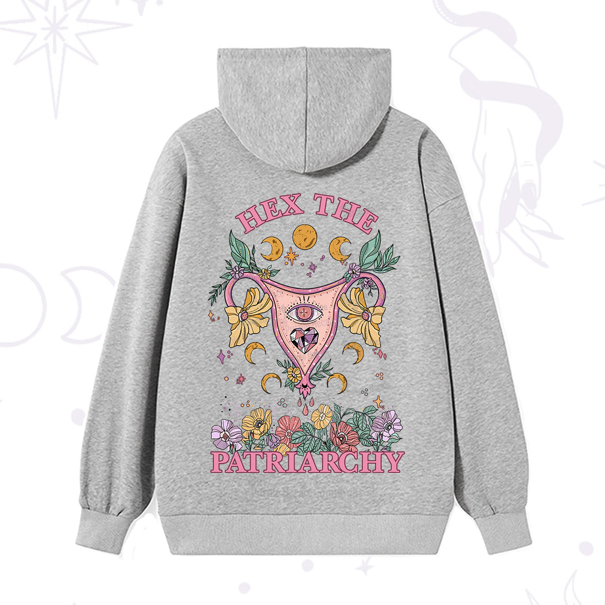 Purplehecate Hex the Patriarchy Feminist Power Hoodie