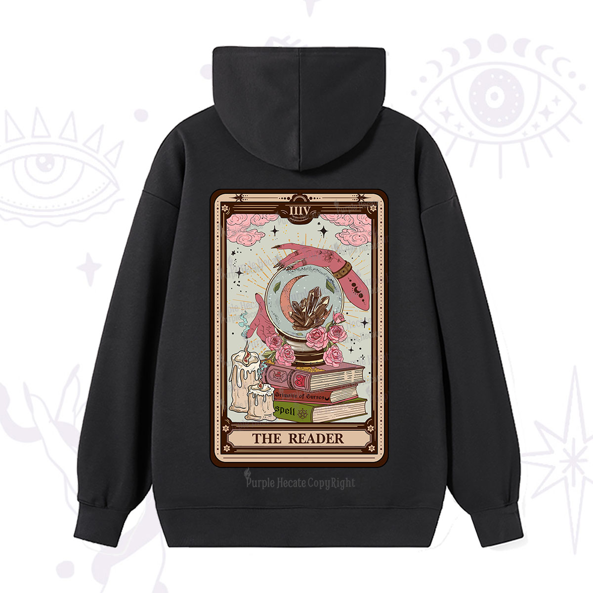 Purplehecate The Reader Tarot Witch Vibes Hoodie