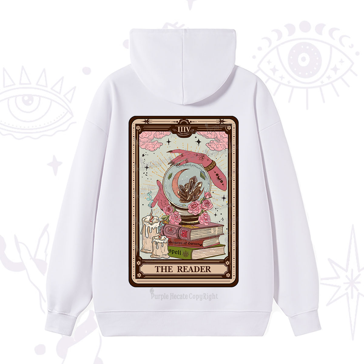 Purplehecate The Reader Tarot Witch Vibes Hoodie
