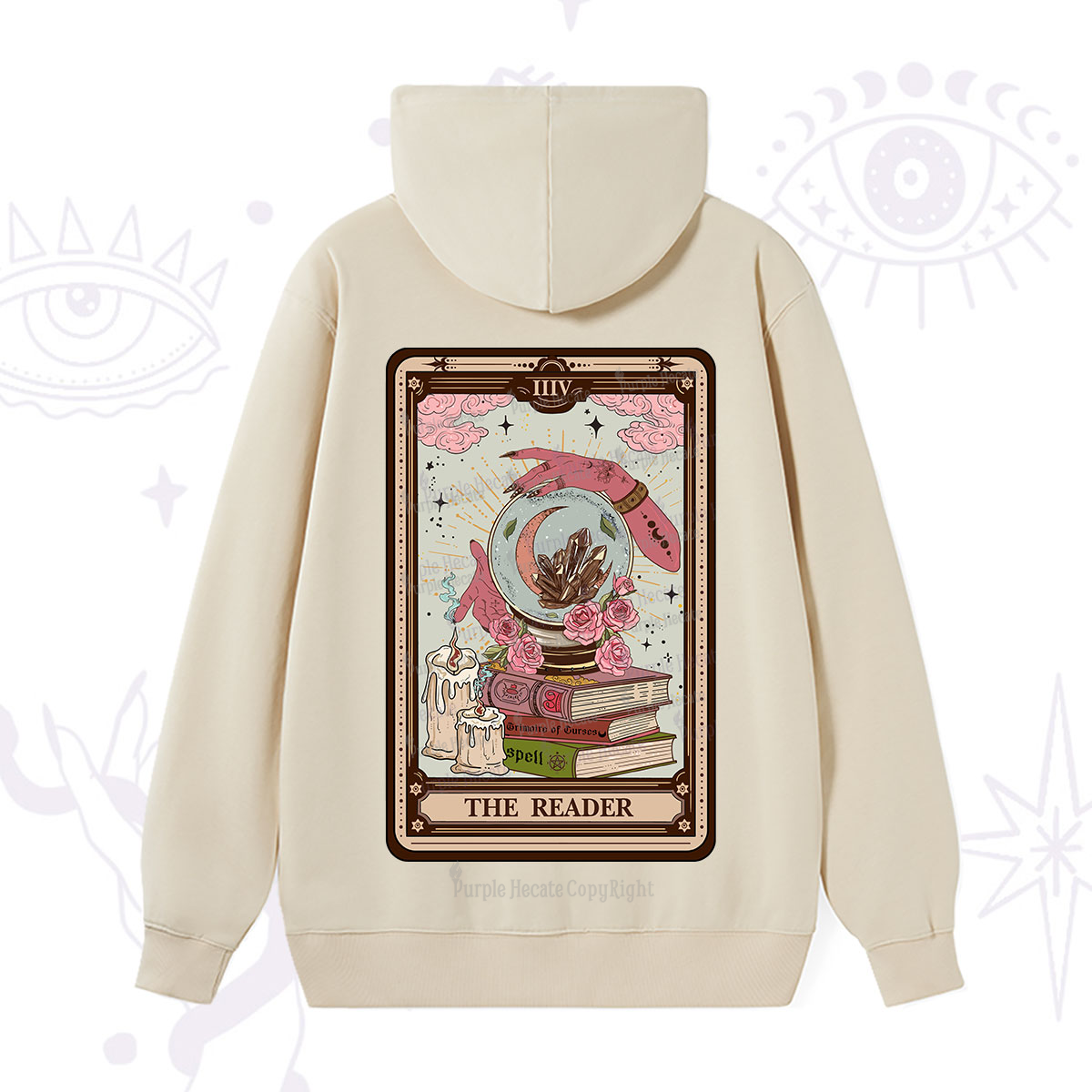 Purplehecate The Reader Tarot Witch Vibes Hoodie