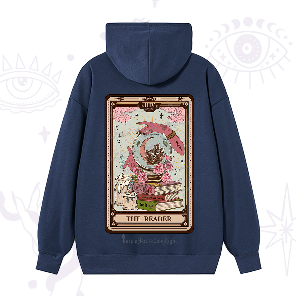 Purplehecate The Reader Tarot Witch Vibes Hoodie