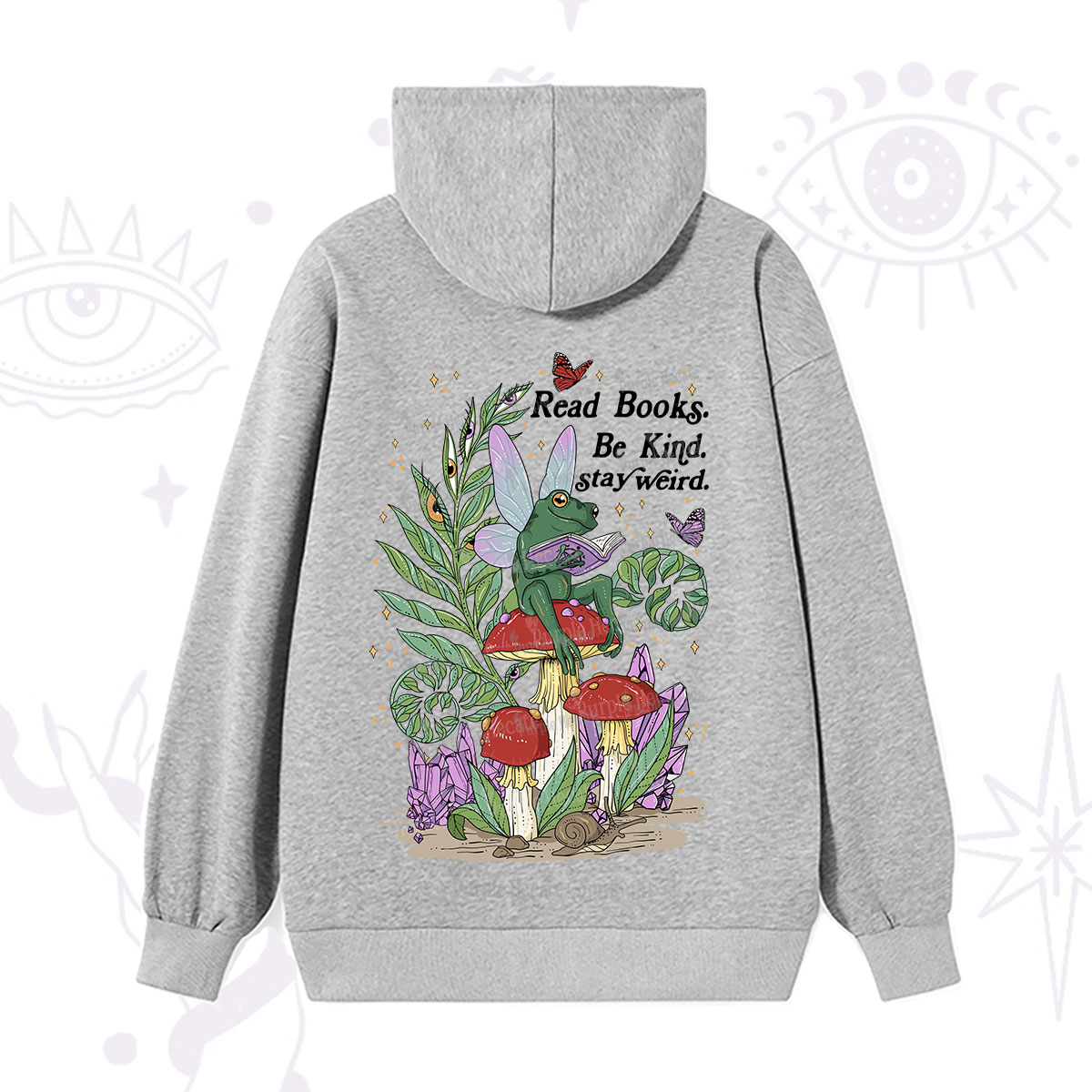 Purplehecate Read Books Be Kind Stay Weird Hoodie