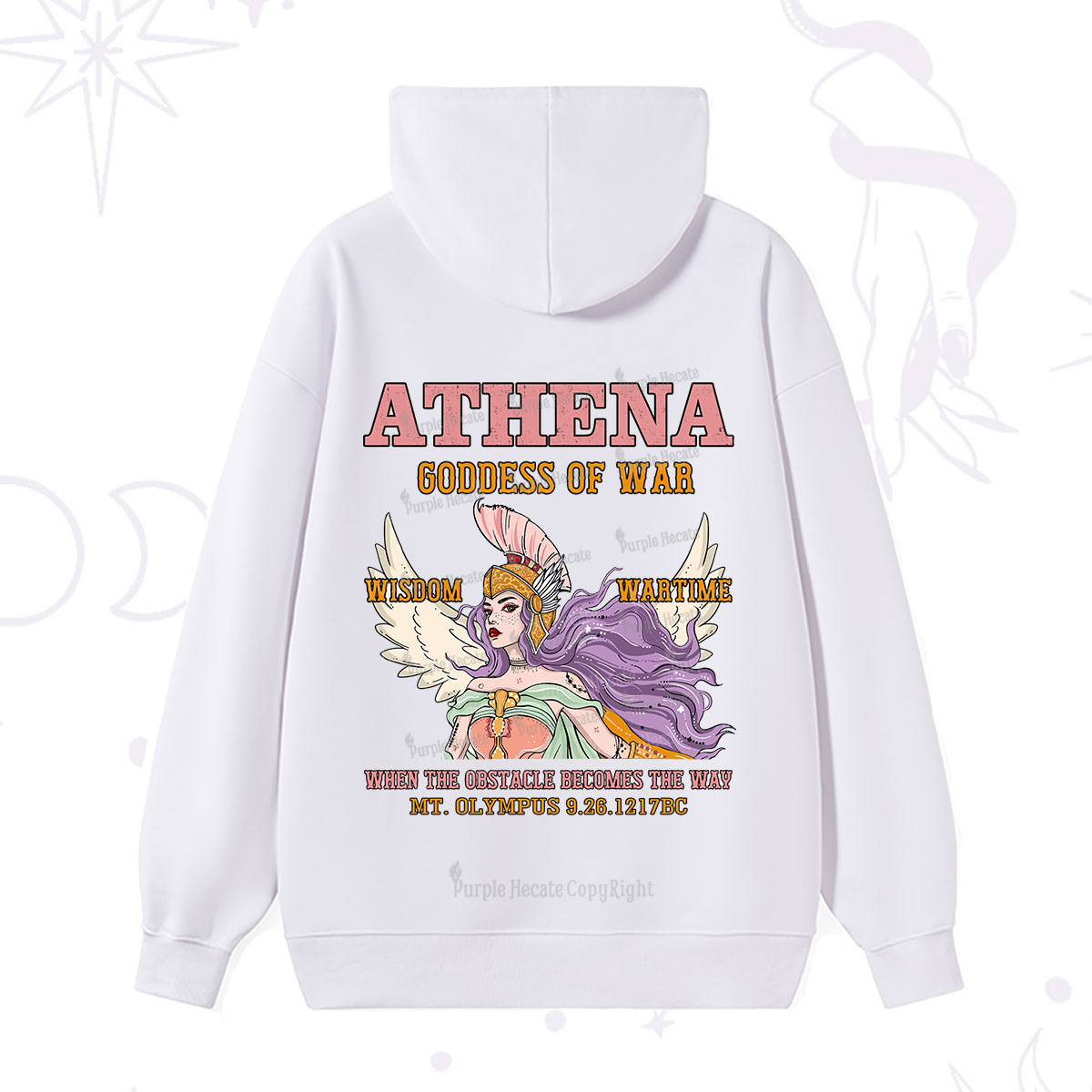 Purplehecate Wise War Goddess Athena Hoodie