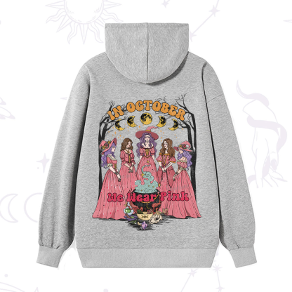 Purplehecate In October We Wear Pink Halloween Hoodie
