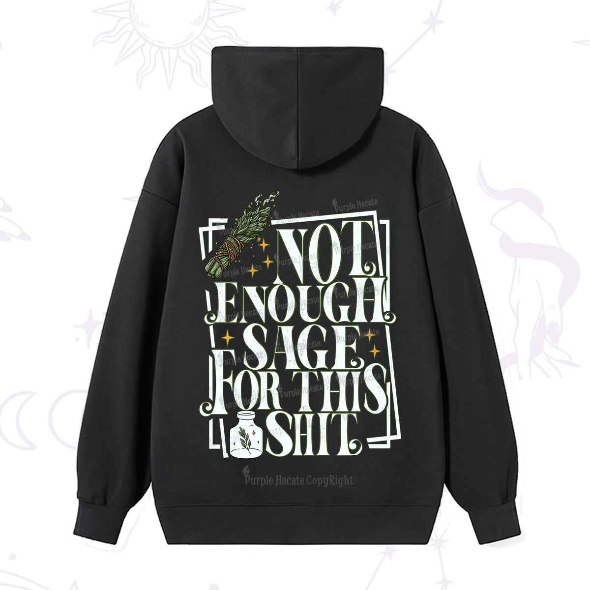 Purplehecate  Smudge for This Shit Hoodie