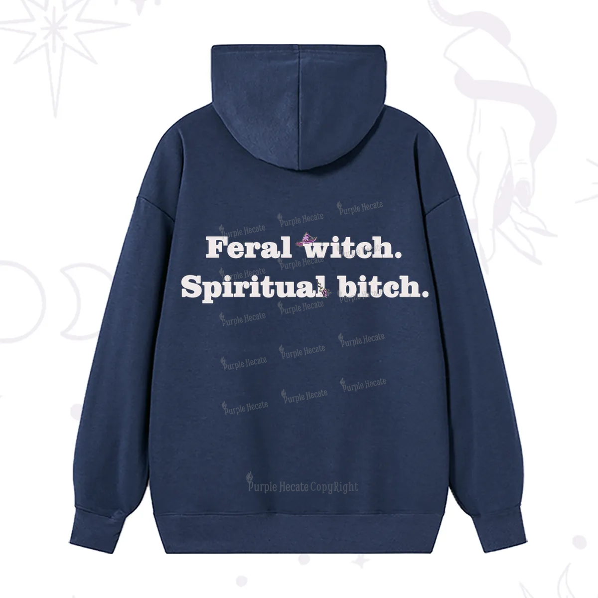 Purplehecate Feral Witch Spiritual Bitch Hoodie