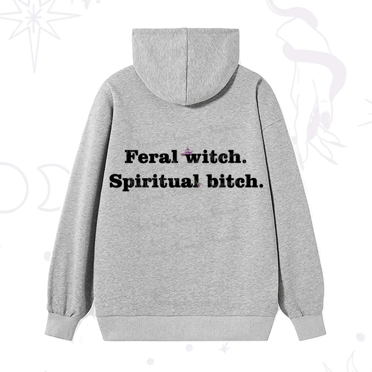 Purplehecate Feral Witch Spiritual Bitch Hoodie