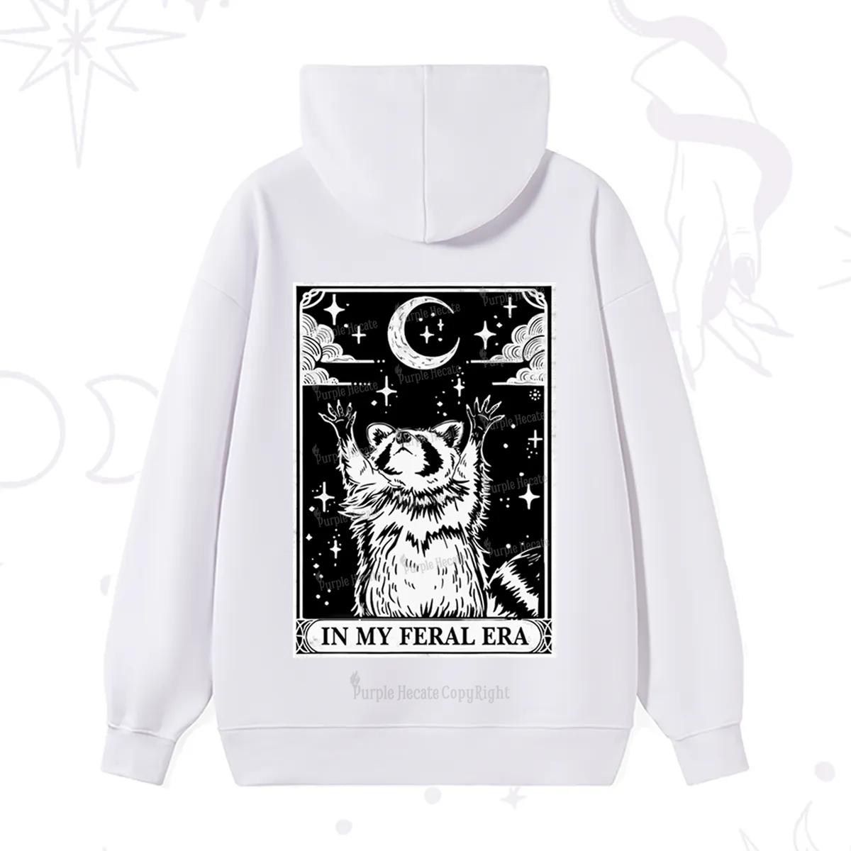 Purplehecate The In My Feral Era Oracle Card Hoodie