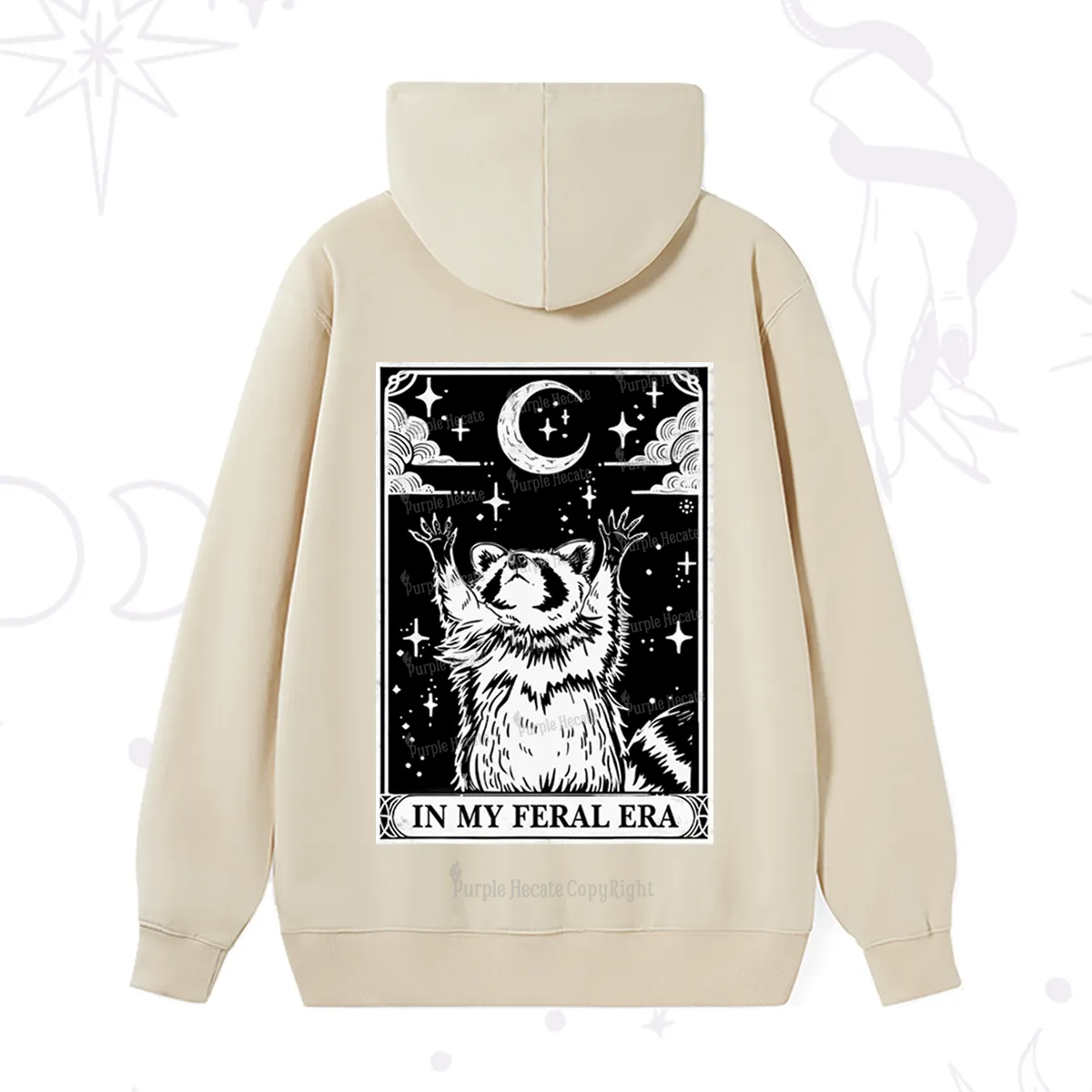 Purplehecate The In My Feral Era Oracle Card Hoodie