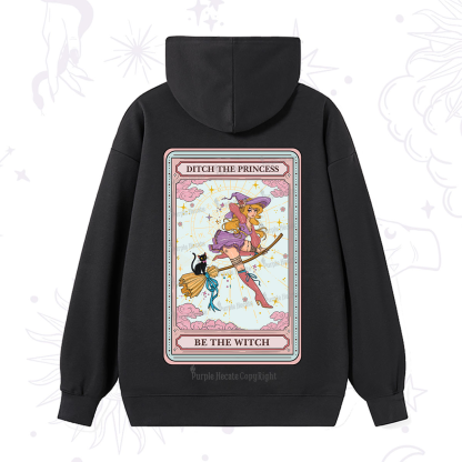 Purplehecate The Ditch The Princess Be The Witch Oracle Card Hoodie