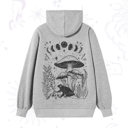 Purplehecate Celestial Frog Mushrooms Hoodie