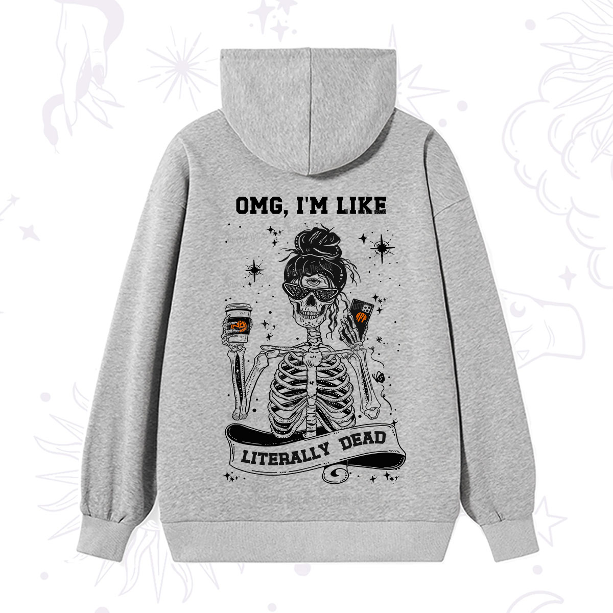 Purplehecate Omg I'm Like Literally Dead Halloween Hoodie