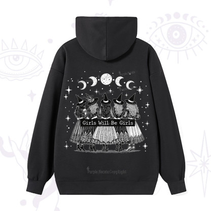 Purplehecate Girls Will Be Girls Witch Power Hoodie