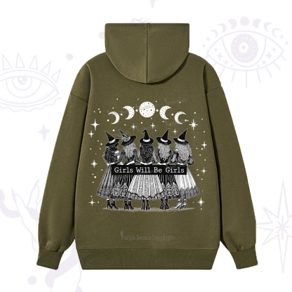 Purplehecate Girls Will Be Girls Witch Power Hoodie