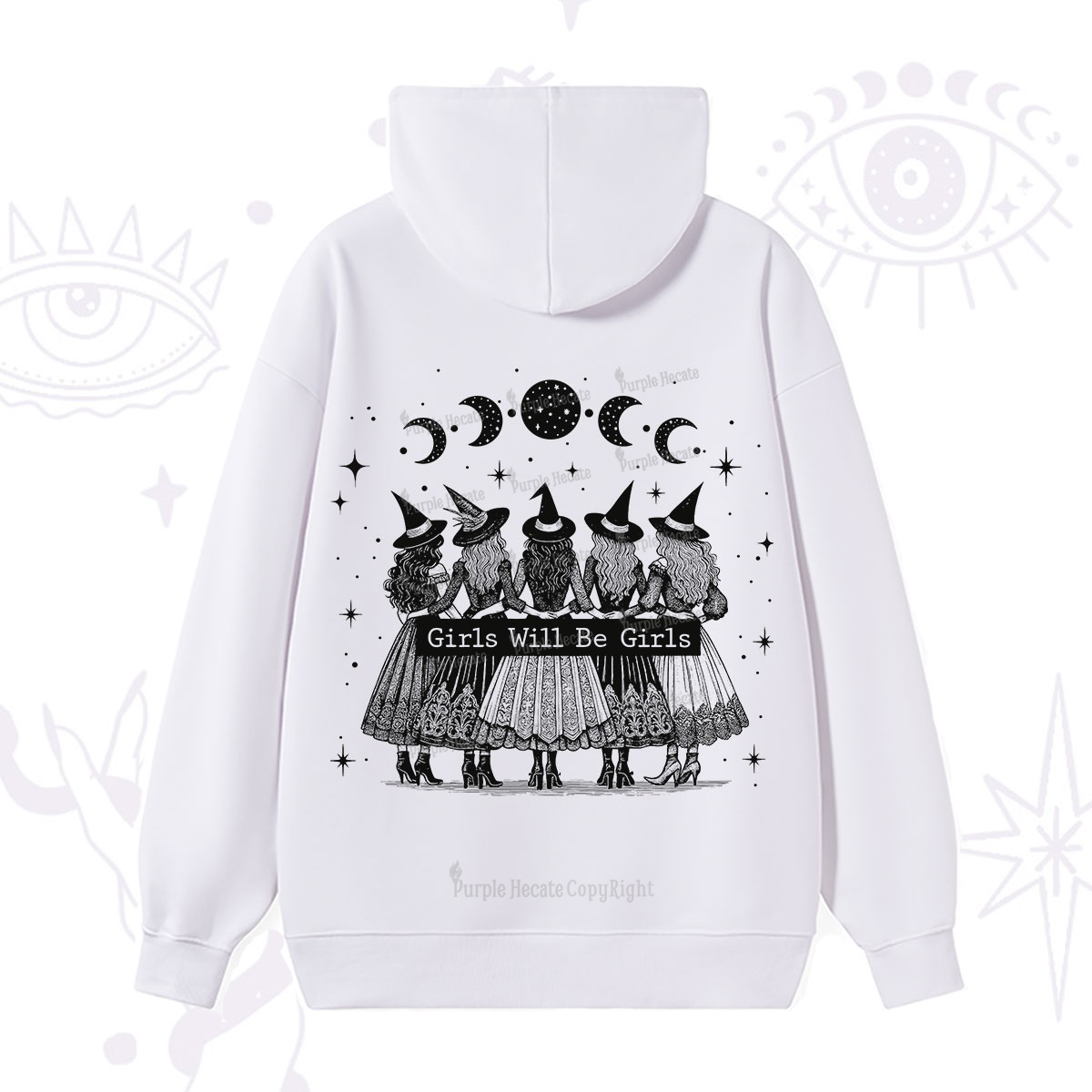Purplehecate Girls Will Be Girls Witch Power Hoodie