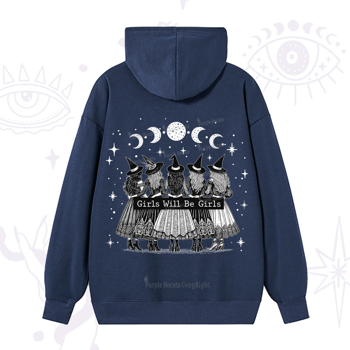 Purplehecate Girls Will Be Girls Witch Power Hoodie