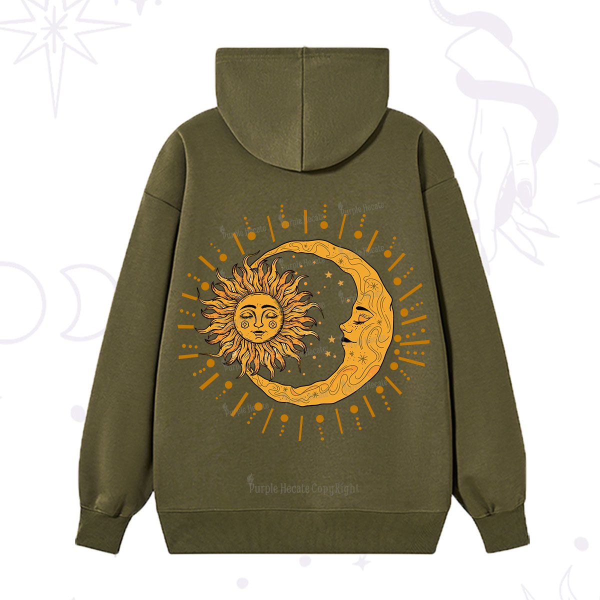 Purplehecate Solar & Lunar Spirit Hoodie