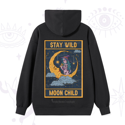 Purplehecate The Stay Wild Moon Child Oracle Card Hoodie