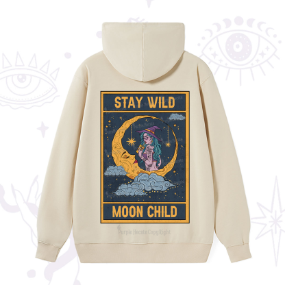 Purplehecate The Stay Wild Moon Child Oracle Card Hoodie