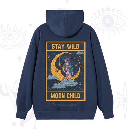 Purplehecate The Stay Wild Moon Child Oracle Card Hoodie