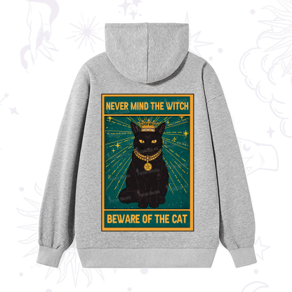 Purplehecate The Never Mind The Witch Beware Of The Cat Oracle Card Hoodie