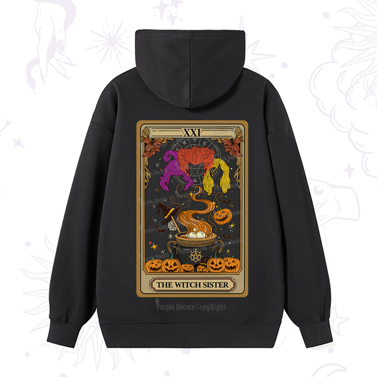 Purplehecate The Witch Sister Tarot Halloween Hoodie