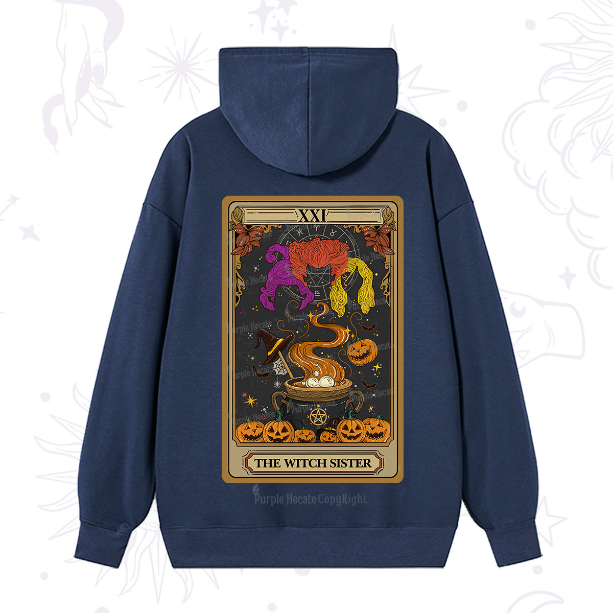 Purplehecate The Witch Sister Tarot Halloween Hoodie