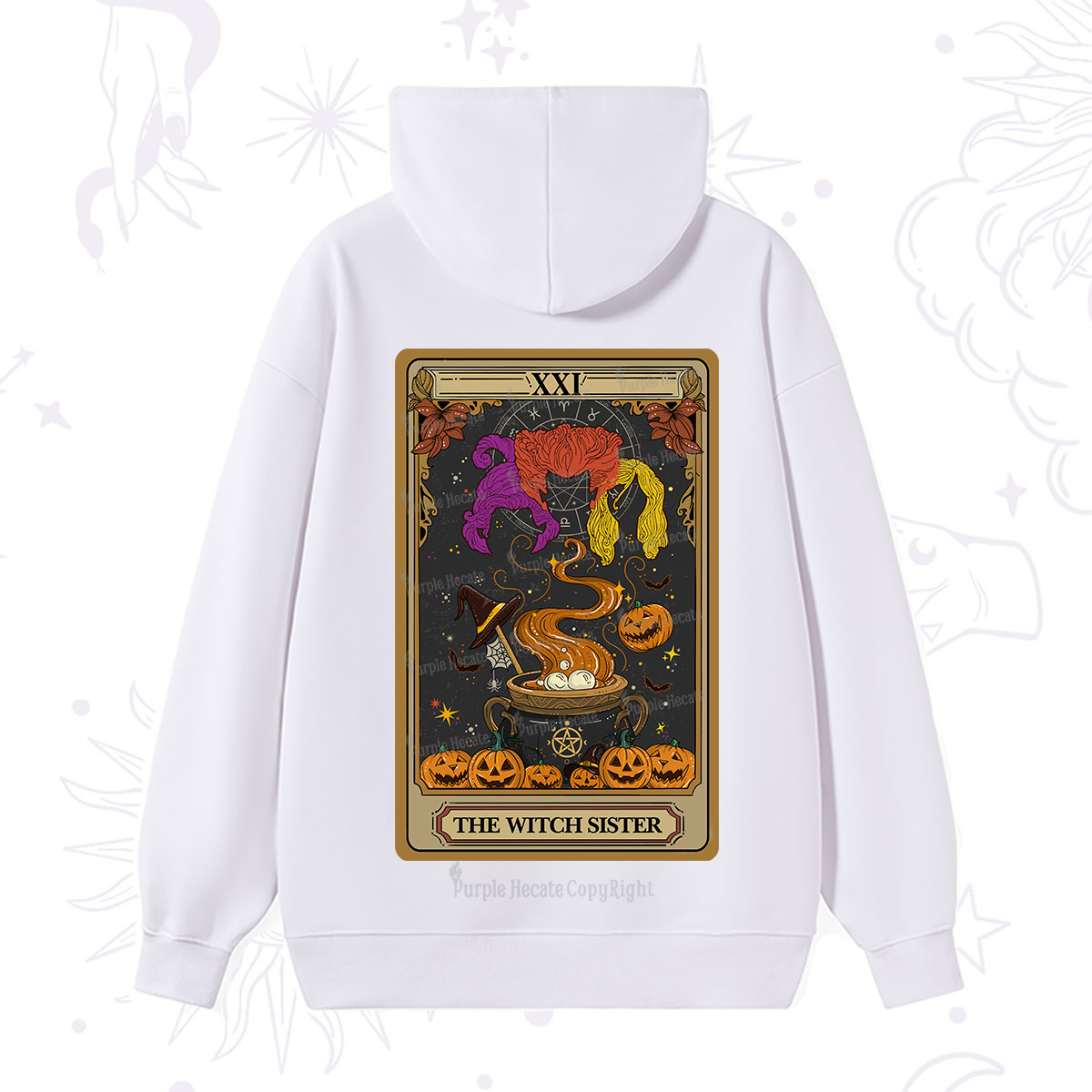 Purplehecate The Witch Sister Tarot Halloween Hoodie