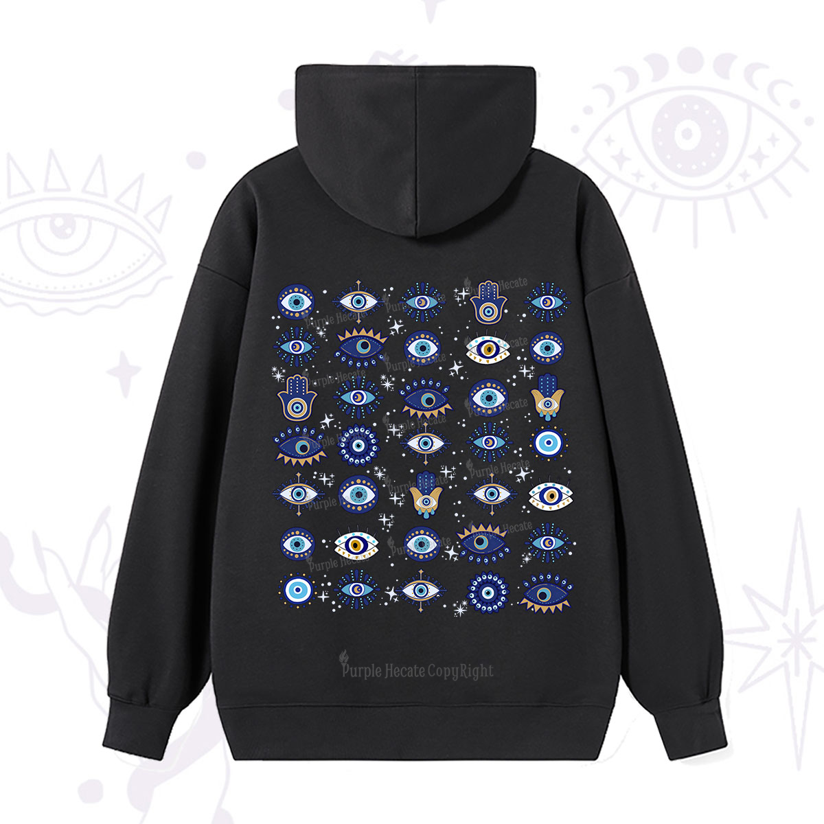 Purplehecate Evil Eye Protection Hoodie