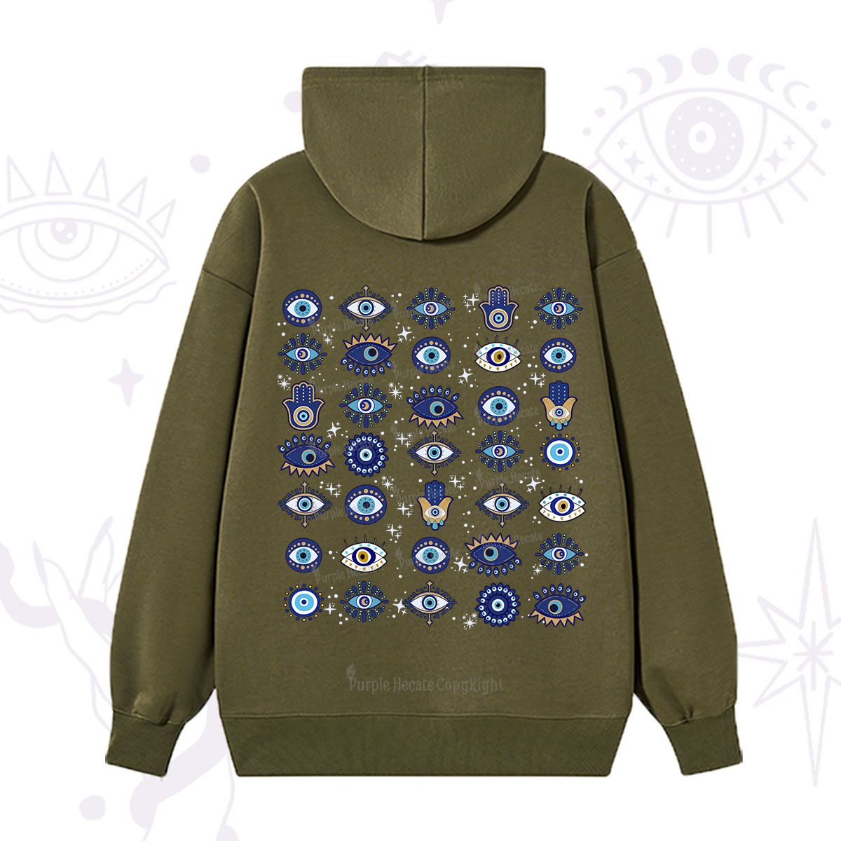 Purplehecate Evil Eye Protection Hoodie