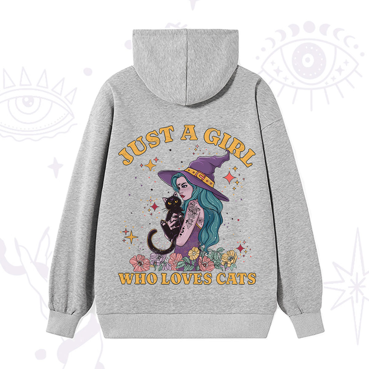 Purplehecate Just A Girl Who Loves Cats Hoodie