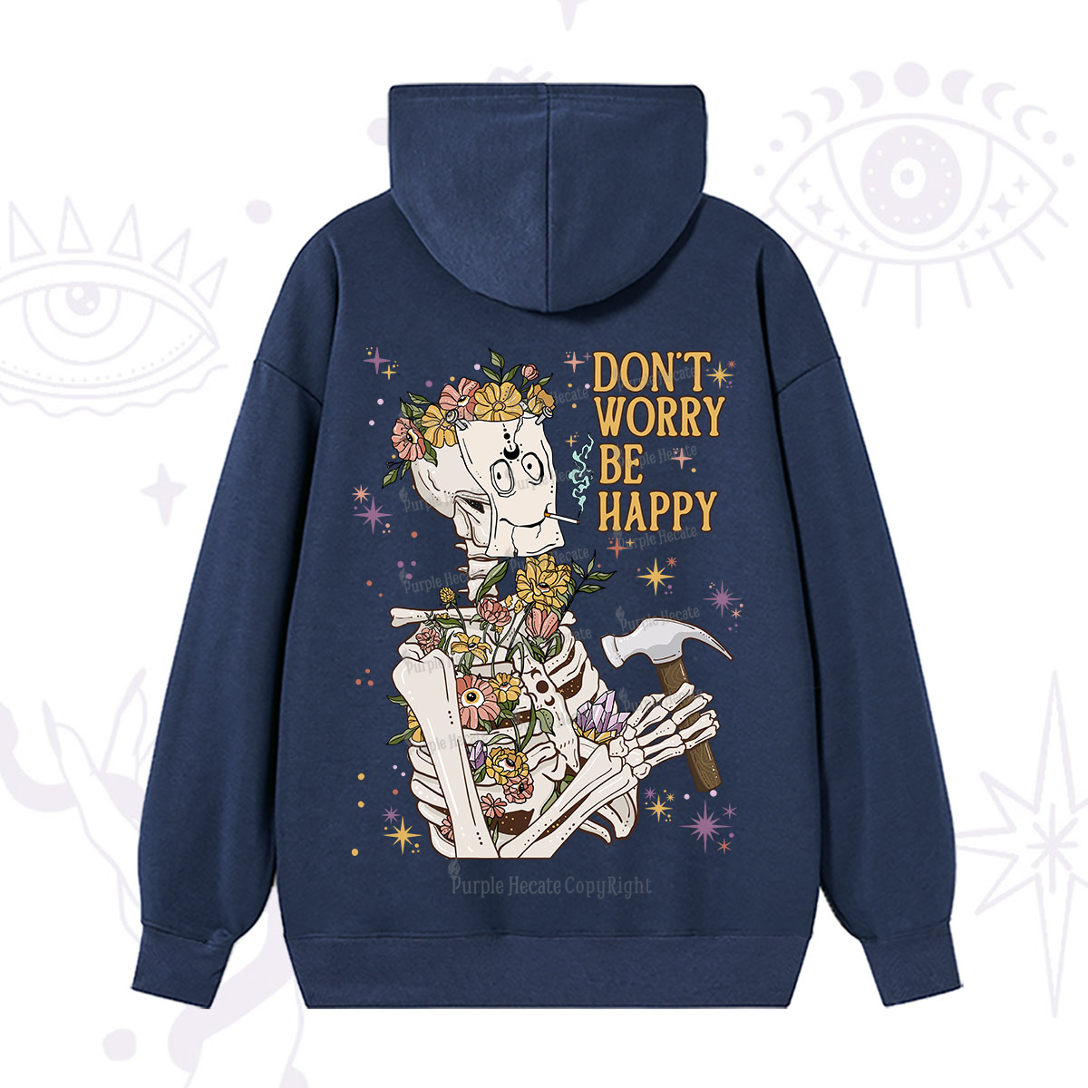 Purplehecate Don't Worry Be Happy Hoodie