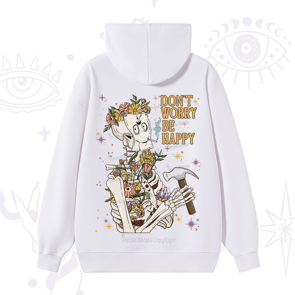 Purplehecate Don't Worry Be Happy Hoodie