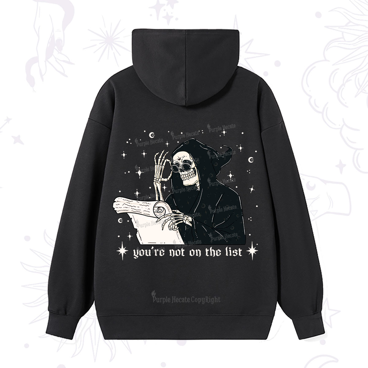 Purplehecate You're Not On The List Hoodie