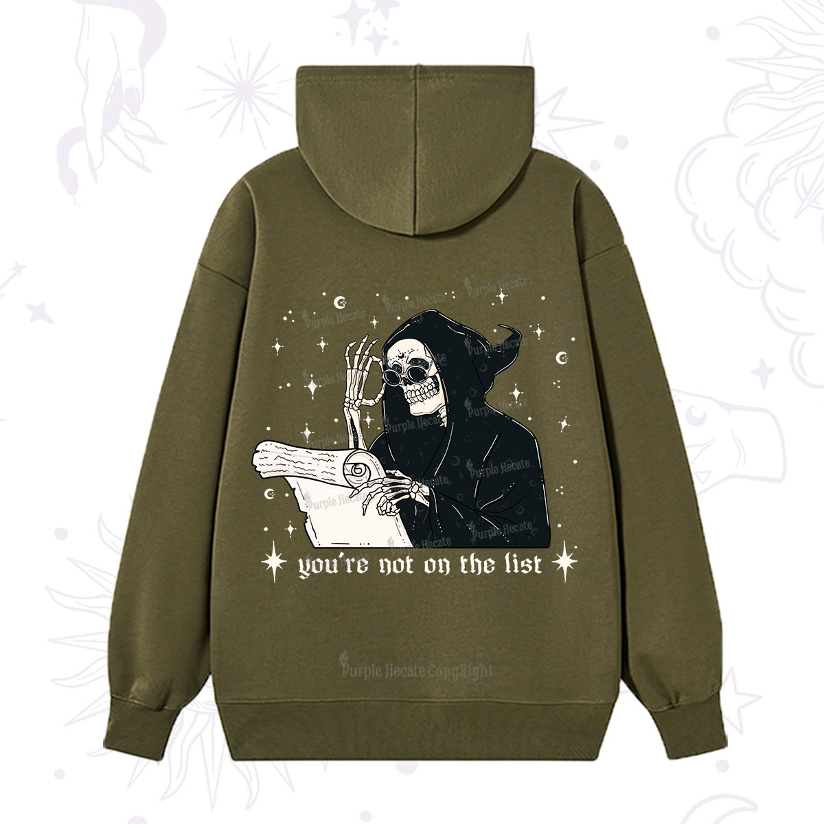 Purplehecate You're Not On The List Hoodie