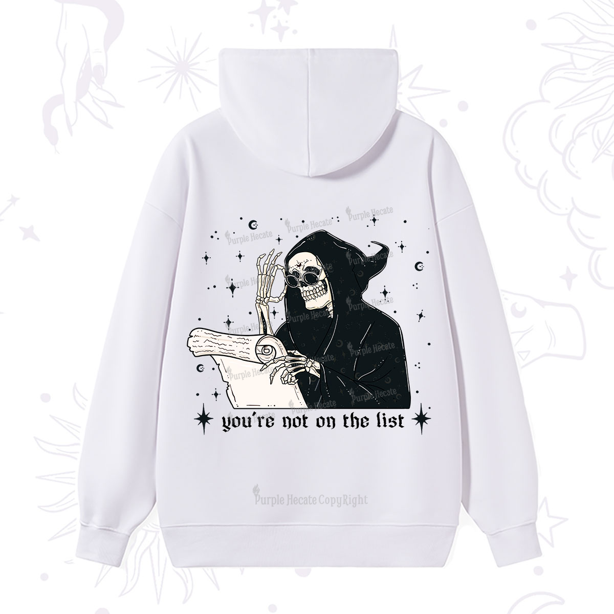 Purplehecate You're Not On The List Hoodie