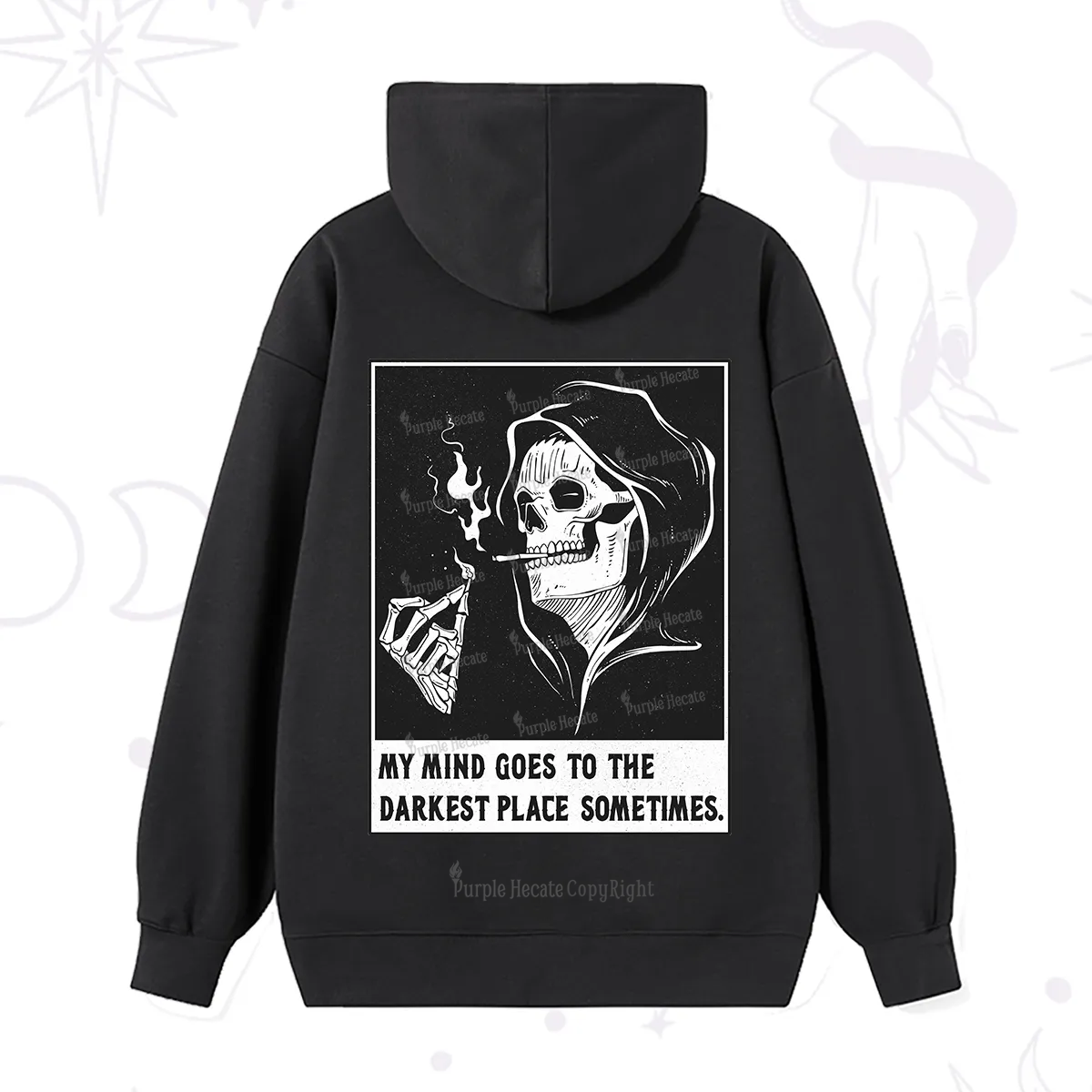 Purplehecate My Mind Goes To The Darkest Place Sometimes Hoodie